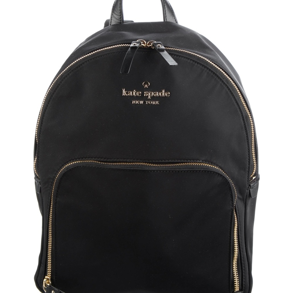 Kate Spade Elegant Black Nylon Backpack